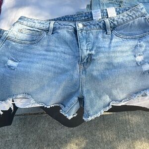 Time and Tru High Rise Distressed Denim Shorts in Women’s 16